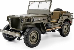 1. Rochobby FMS 1/12 1941 MB Scaler Willys Jeep RC Military Truck