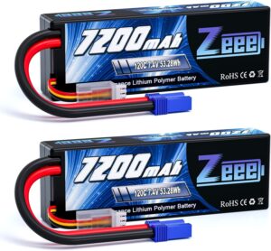10. Zeee 2S 7200mAh 7.4V Lipo Battery for RC Car