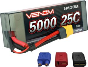 2. Venom Drive Series 25C 2S 5000mAh 7.4V LiPo Battery for RC Car