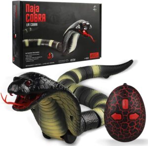 3. PWTAO Realistic Remote Control Snake Toy