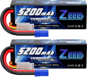 3. Zeee 3S 11.1V 5200mAh Lipo Battery for RC Car