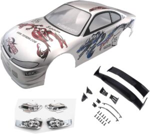 5. Novahobby RC Painted Precut Drift Car Body Shell(S15 Dragon)
