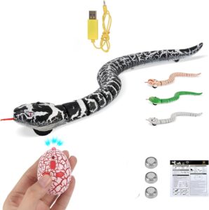 6. FauKait Realistic Remote Control Snake Toy