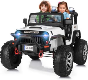 6. JOYLDIAS 2 Seater Ride On Truck with Parental Remote Control