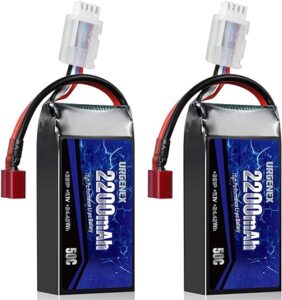 1. URGENEX 3S Lipo Battery 2200mAh 11.1V 50C RC Battery