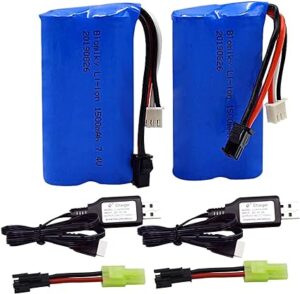 5. Blomiky 2 Pack H101 7.4V 2S 15C 1500mAh Battery