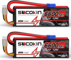 4. Socokin 3S Lipo Battery EC5 Connector 6600mAh 11.1V 120C