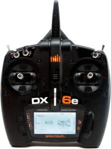 1. Spektrum DX6e 6-Channel DSMX 2.4GHz RC Radio Transmitter