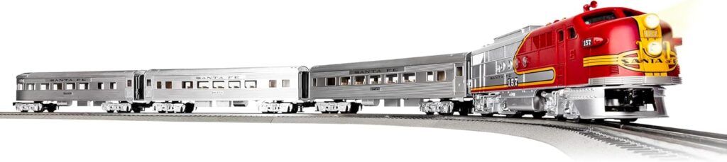 3. Lionel Santa Fe Super Chief Electric O Gauge Train Set